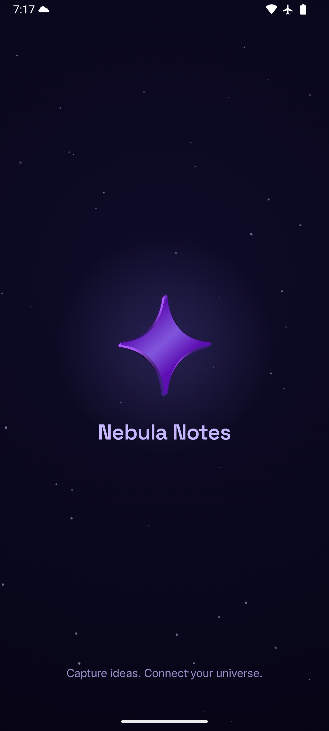 Nebula Notes splash screen